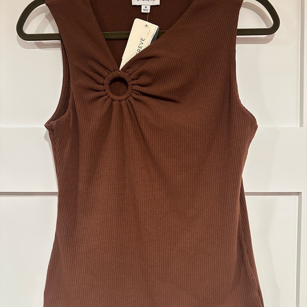 Evereve Chocolate Brown Tank Top